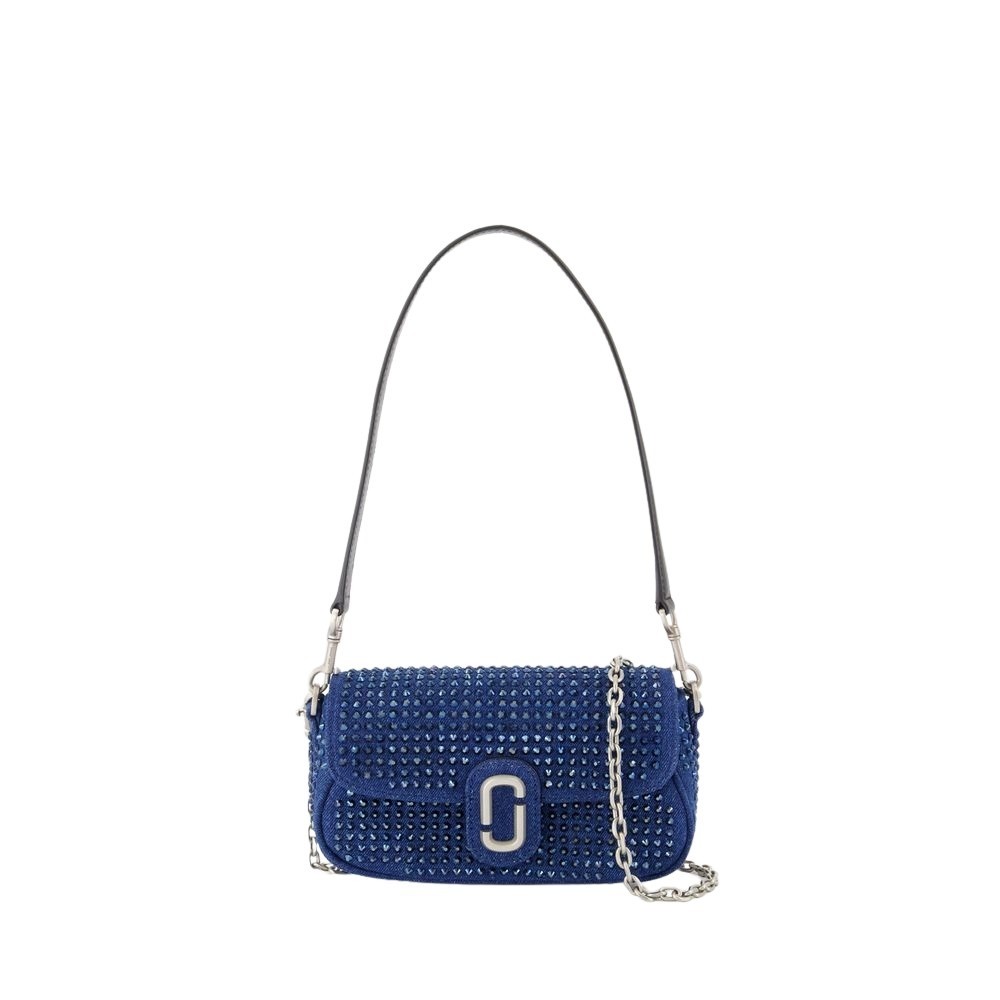 Shop Marc Jacobs The Clover Shoulder Bag - Cotton - Blue In Green