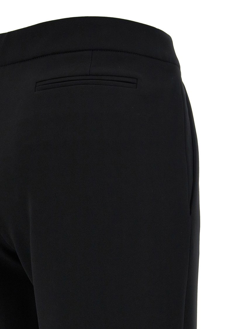 Moschino Flared Leg Crepe Pants With Hook