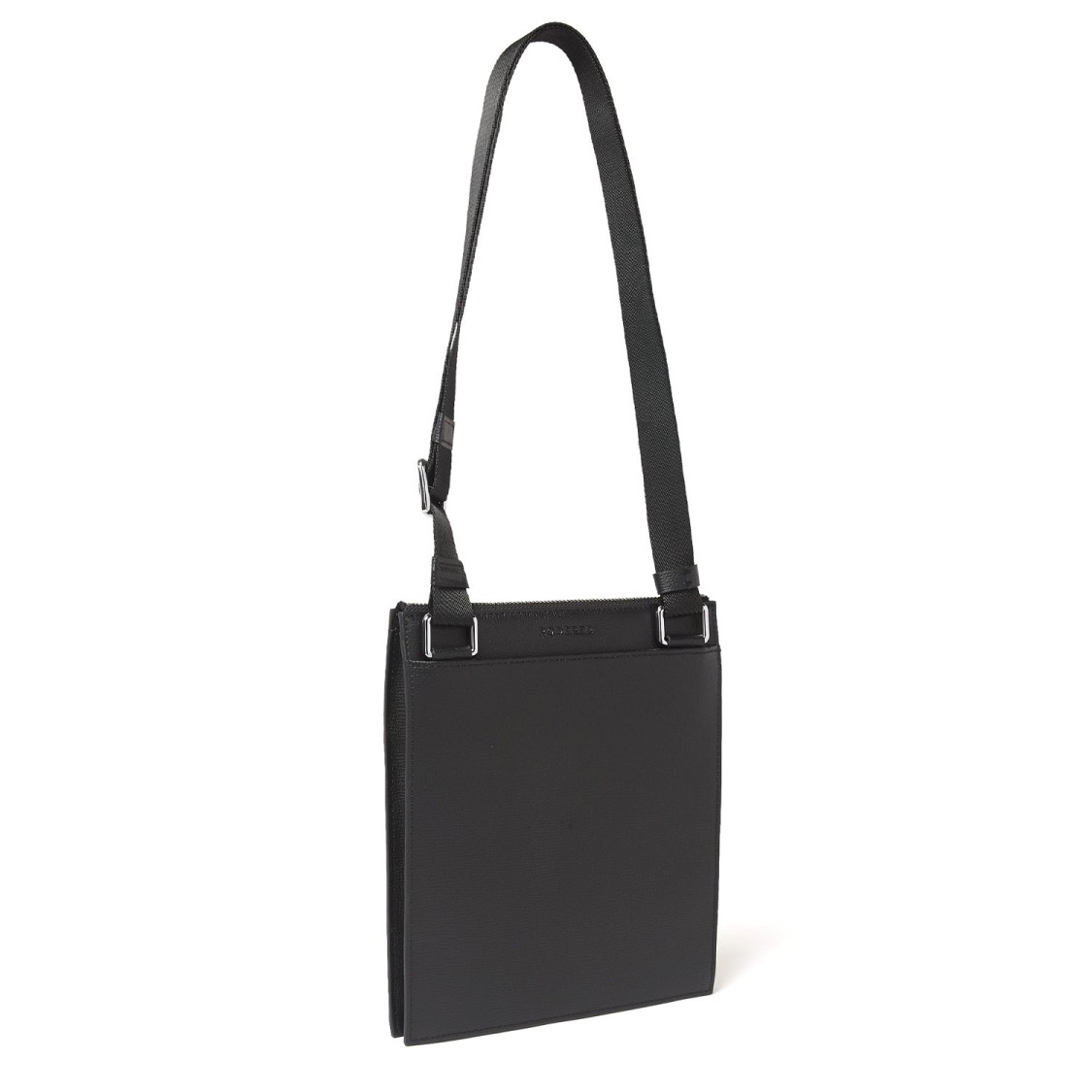 Roderer Award Flat Messenger Bag In Black