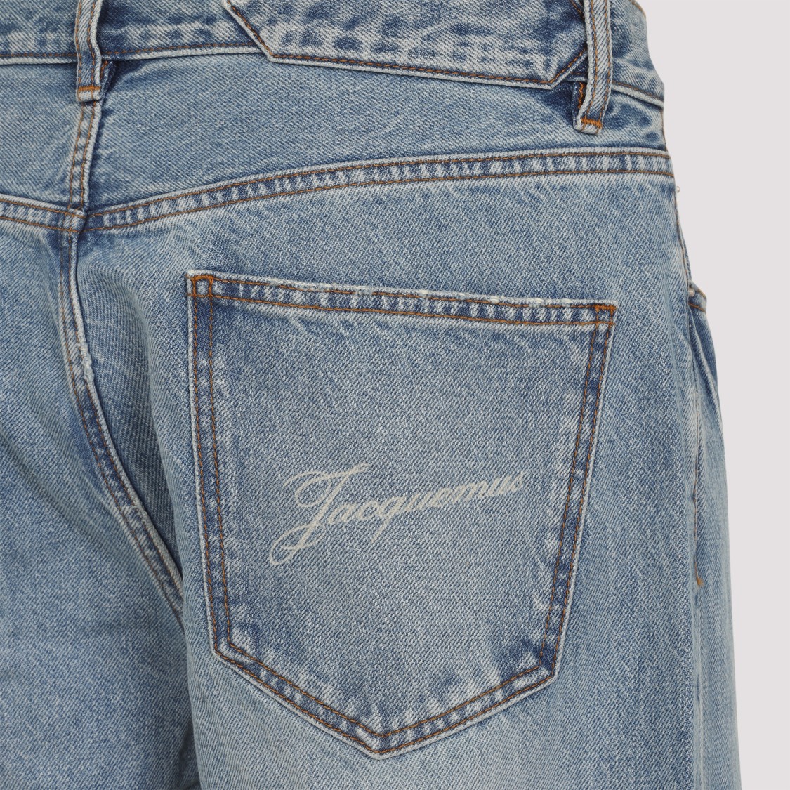 Jacquemus Straight-leg Jeans In Gray
