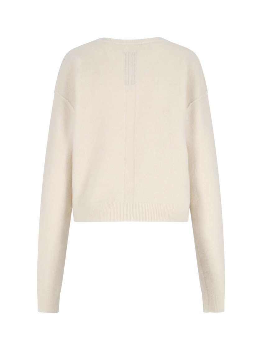 Rick Owens Alpaca And Wool Blend Sweater In Neutral