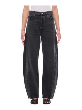 デニム・ジーパン Agolde Five-Pocket Straight-Leg Jeans In Dark Blue Organic Agolde Five-Pocket Straight-Leg In Dark Blue Organic Cotton