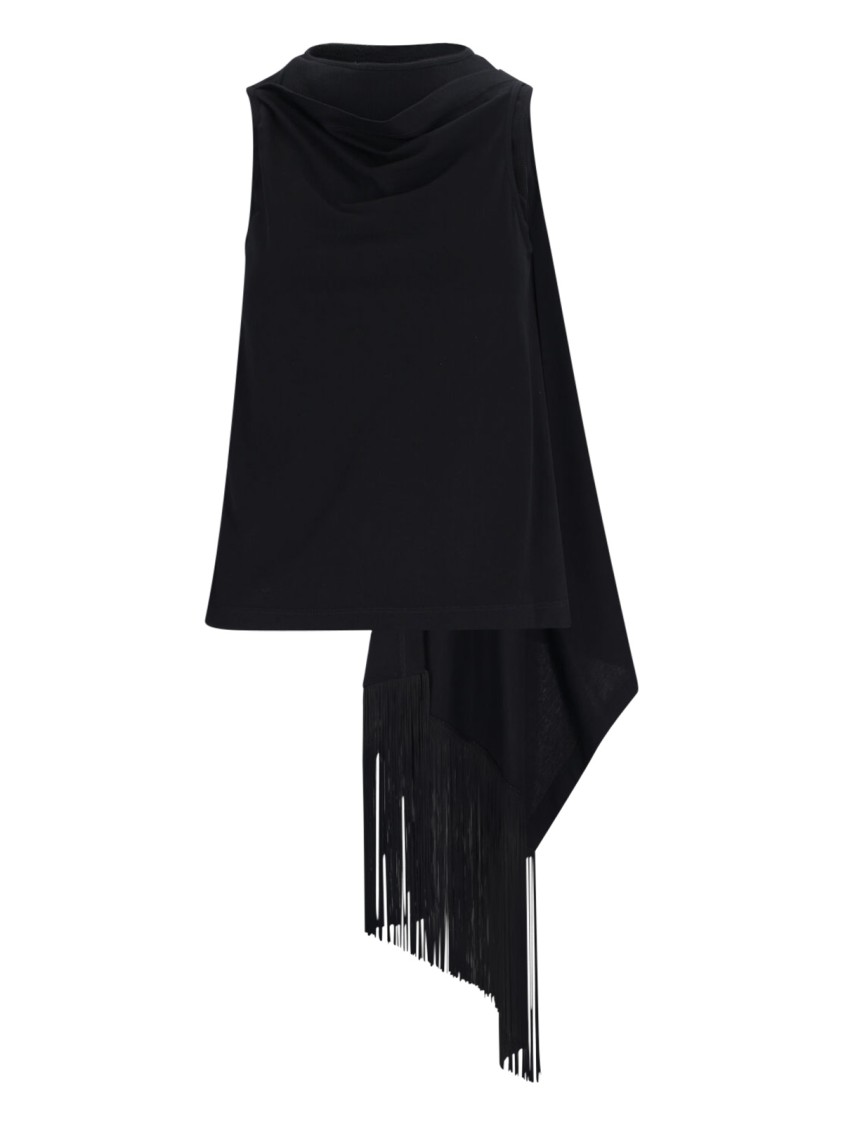 Mm6 Maison Margiela Mm6 By Maison Margiela Draped Tank Top – Black