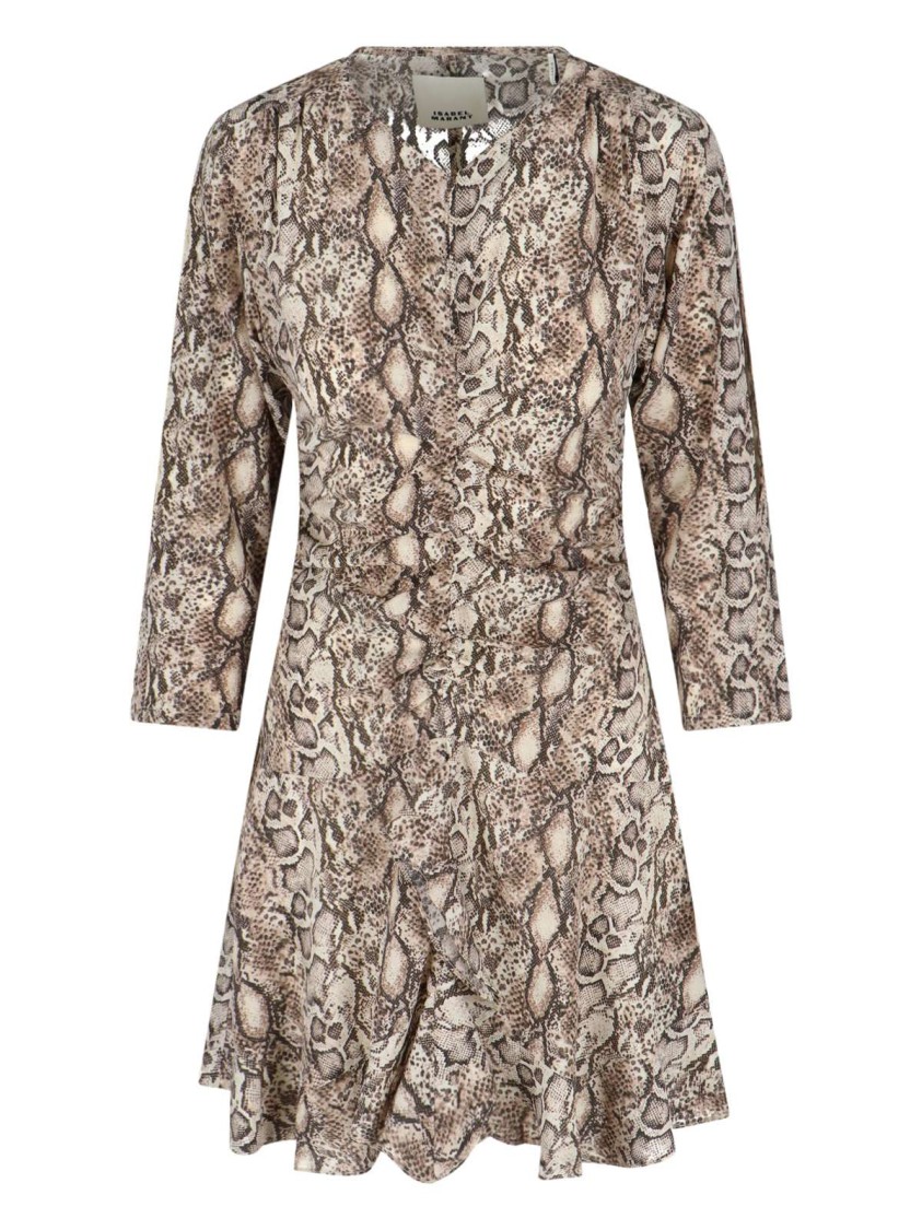 Isabel Marant Octavia Shirt Midi Dress In Neutrals