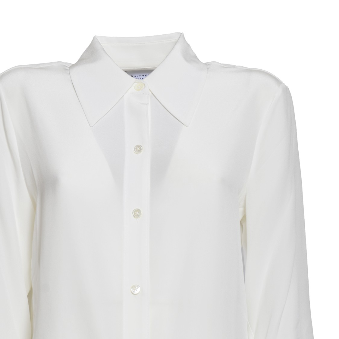 Shop Equipment Leona Shirt In White Silk