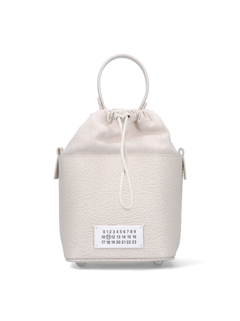 Maison Margiela Small '5Ac' Bucket Bag  Off-White