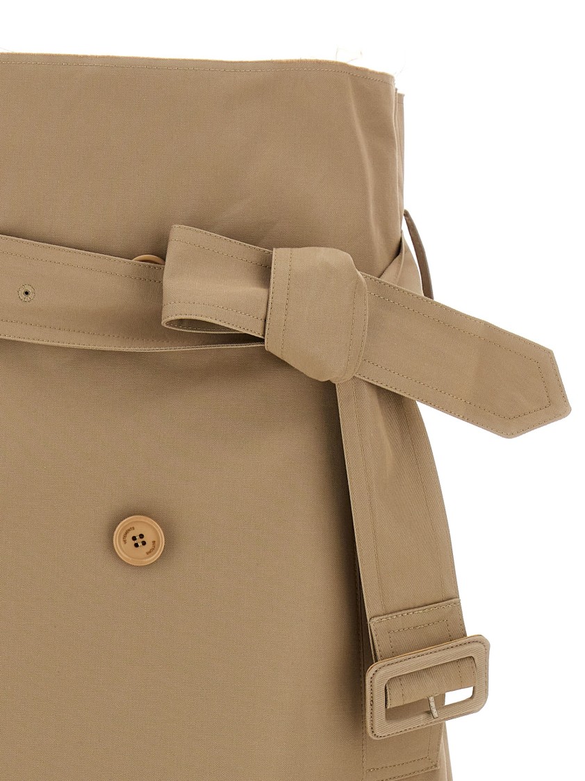 Vetements Women 'deconstructed Trenchcoat' Skirt In Brown