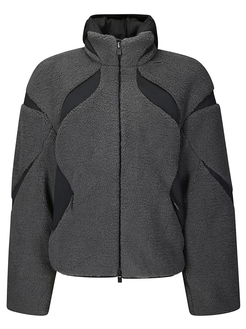 Heliot Emil Custos Fleece Jacket In Grey