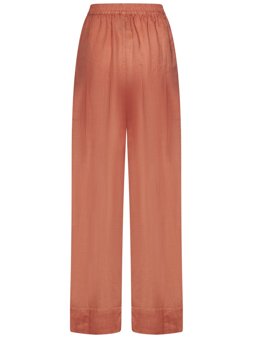 Fisico Cristina Ferrari Fisico Cinnamon Palazzos With Semi-sheer Finish