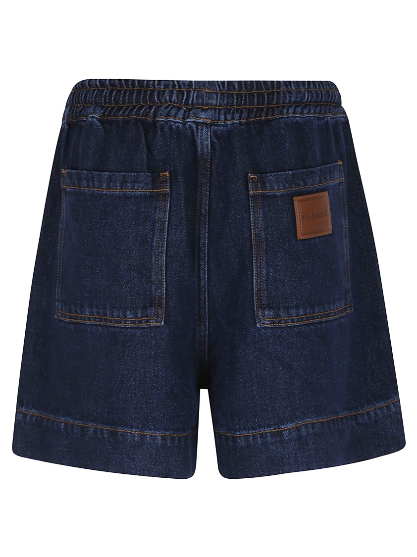 P.A.R.O.S.H PAROSH INDIGO BLUE CASUAL SHORTS