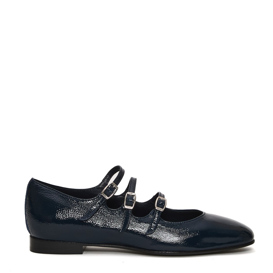 Shop Carel Paris Mary Jane Vernice Blue Tacco 20 Mm In Black