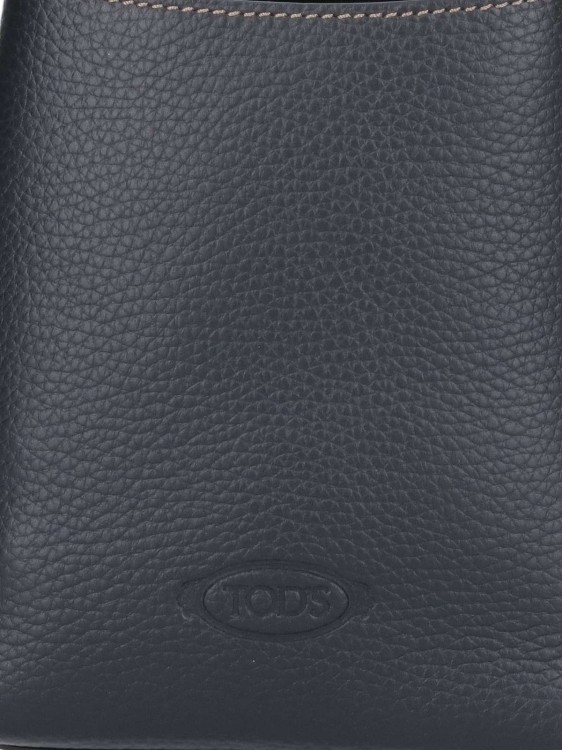 Tod's Structured Pebbled Texture Bag With Silver-Tone