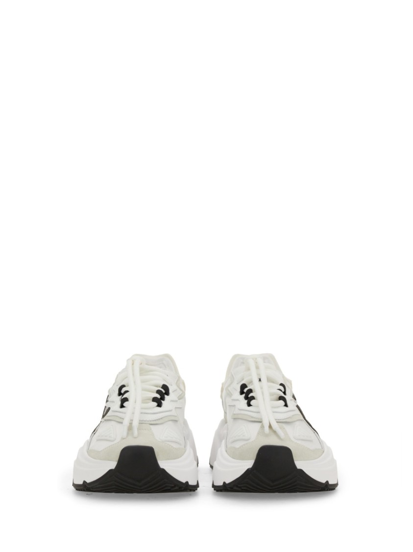 Dolce & Gabbana Woman Multicolor Fabric And Leather Daymaster Sneakers