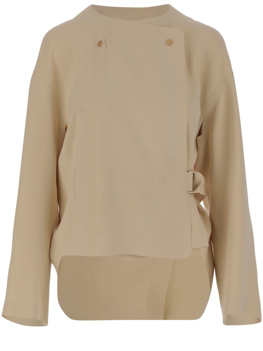 Giorgio Armani Nylon Jacket In Neutrals