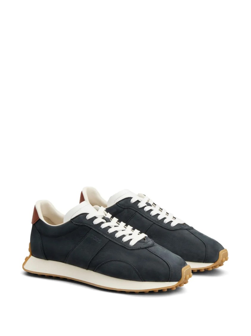 Tod's Gommino Leather Sneakers In Black
