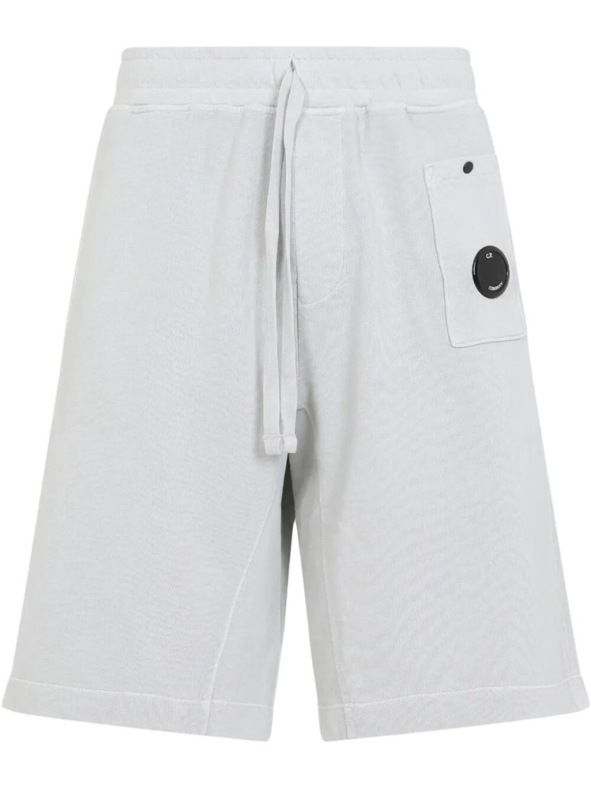 C.p. Company Drawstring Bermuda Shorts In White
