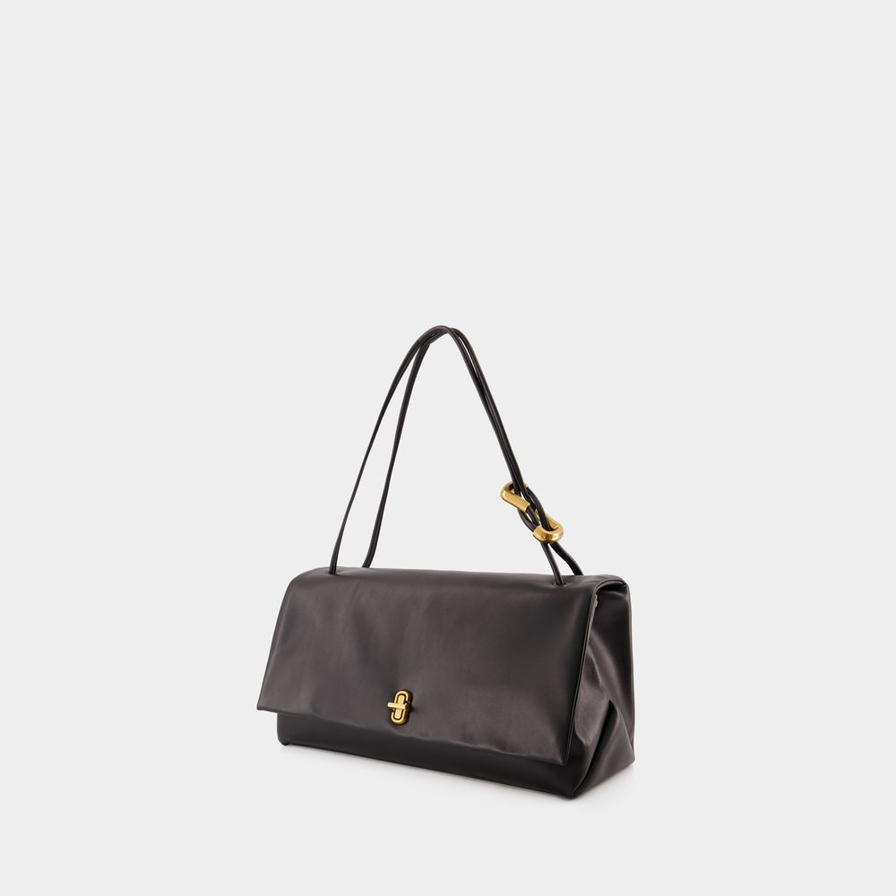 Marc Jacobs The Big Link Shoulder Bag - Leather - Black In Black