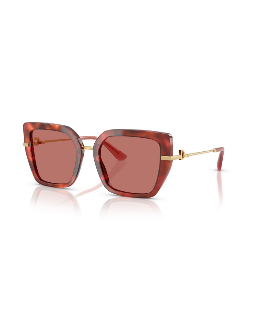 Dolce & Gabbana Havana Brown Metal Frame Sunglasses In Brown
