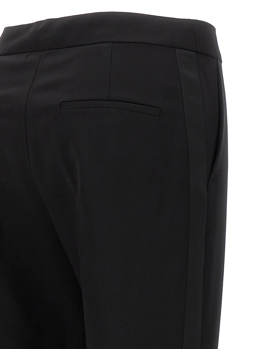Max Mara Tailored Trousers With Pockets And Belt Loops In Black