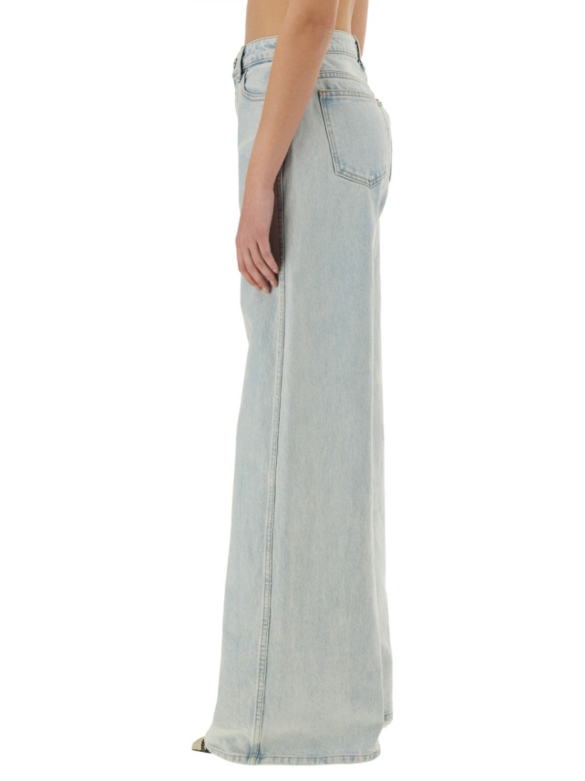 Khaite Light Blue Denim Dane Jeans<br/> In Blue