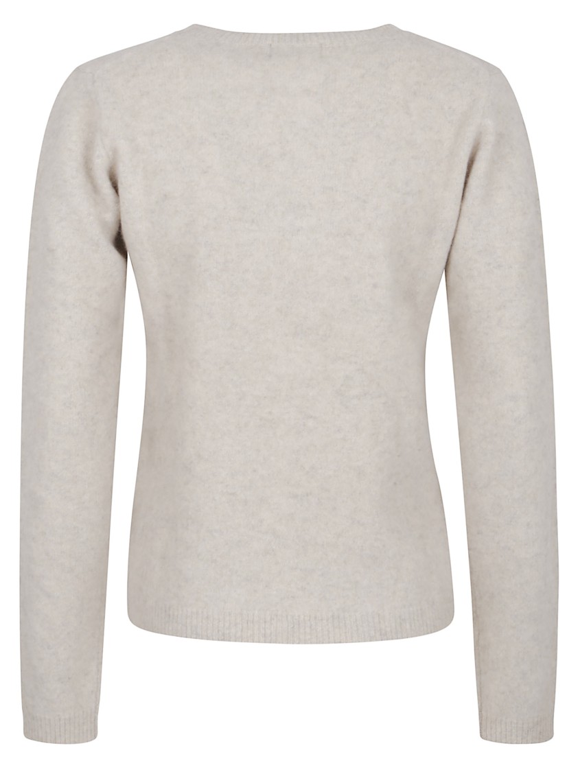 P.a.r.o.s.h Parosh Relaxed-fit Crewneck Sweater In Luxurious Raccoon Fur In Multi