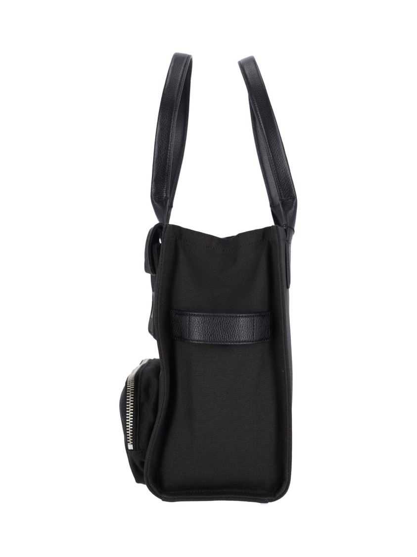 Marc Jacobs The Cargo Canvas Large Tote Bag In Black In Black