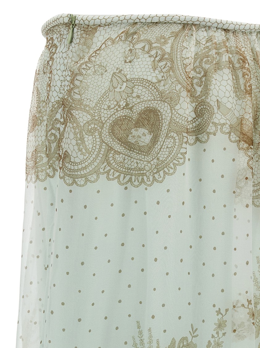 Zimmermann Green Crush Flutter Maxi Skirt
