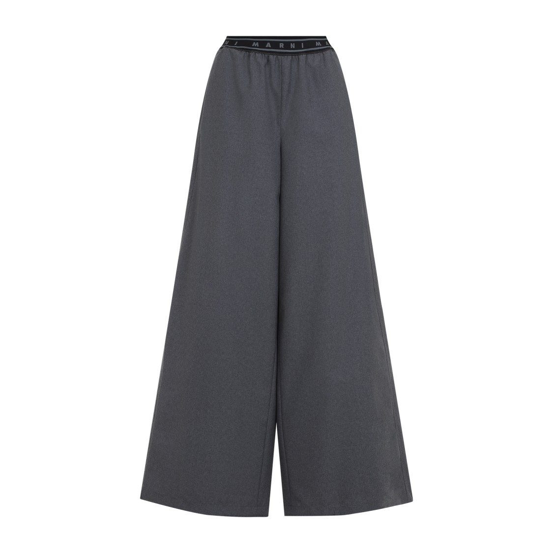 Marni Graphite Grey Virgin Wool Pants In Gray