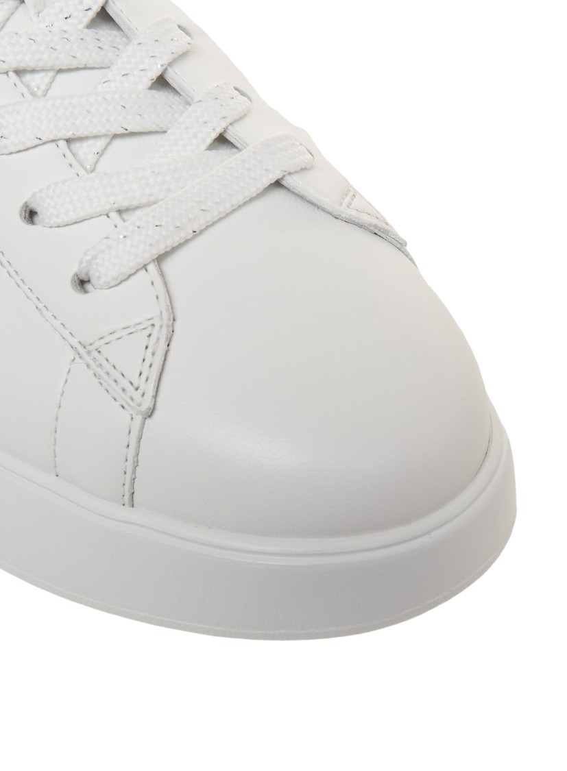 Hogan Leather Sneakers With Glittered Patch