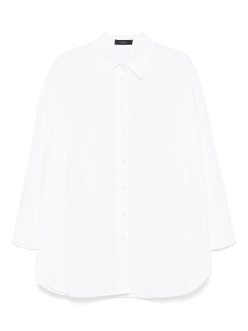 Joseph Womens White Comete Oversized Cotton Shirt In White