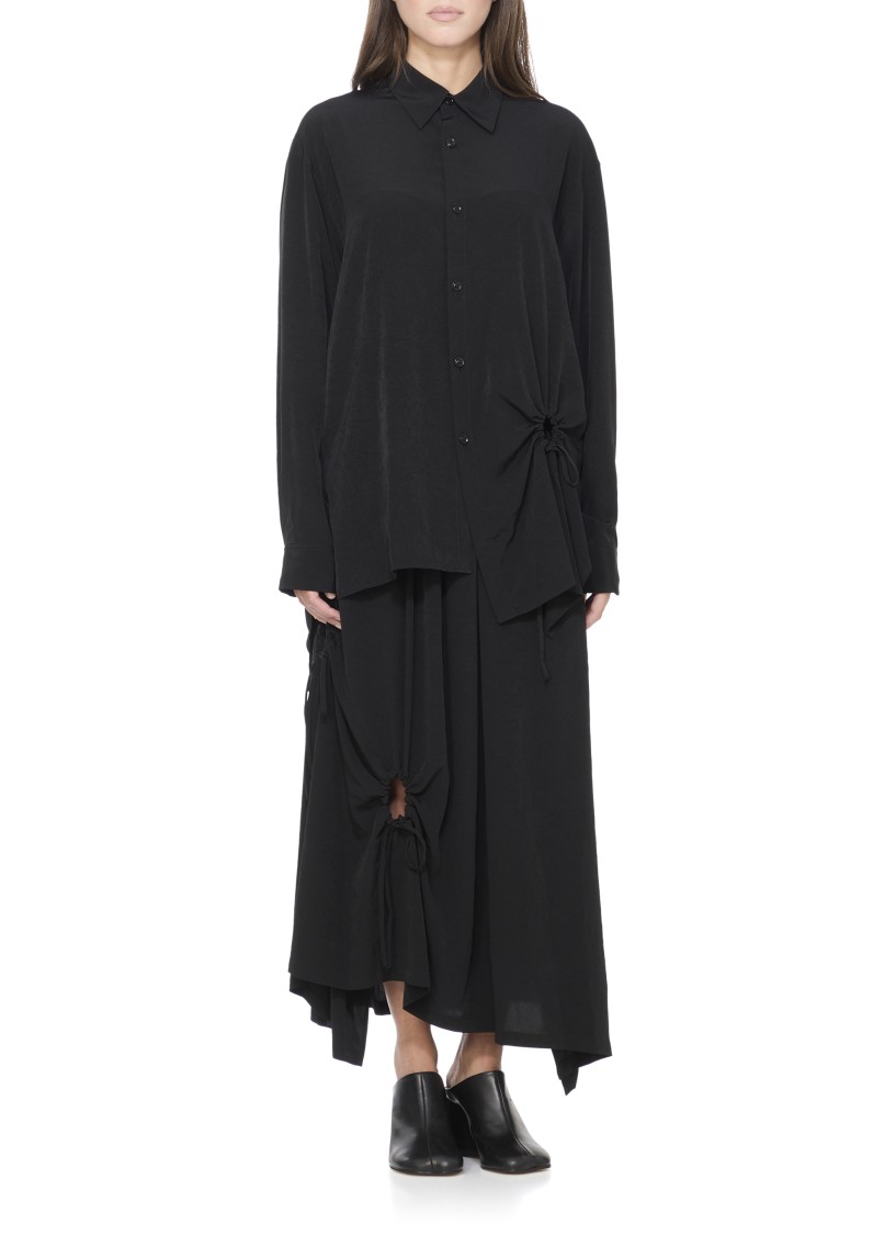 Y's Shirt With Cut Out Details In Black