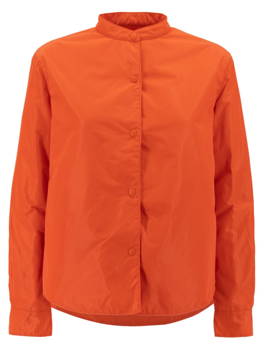 Aspesi Soft And Light Nylon Blouson Jacket In Orange
