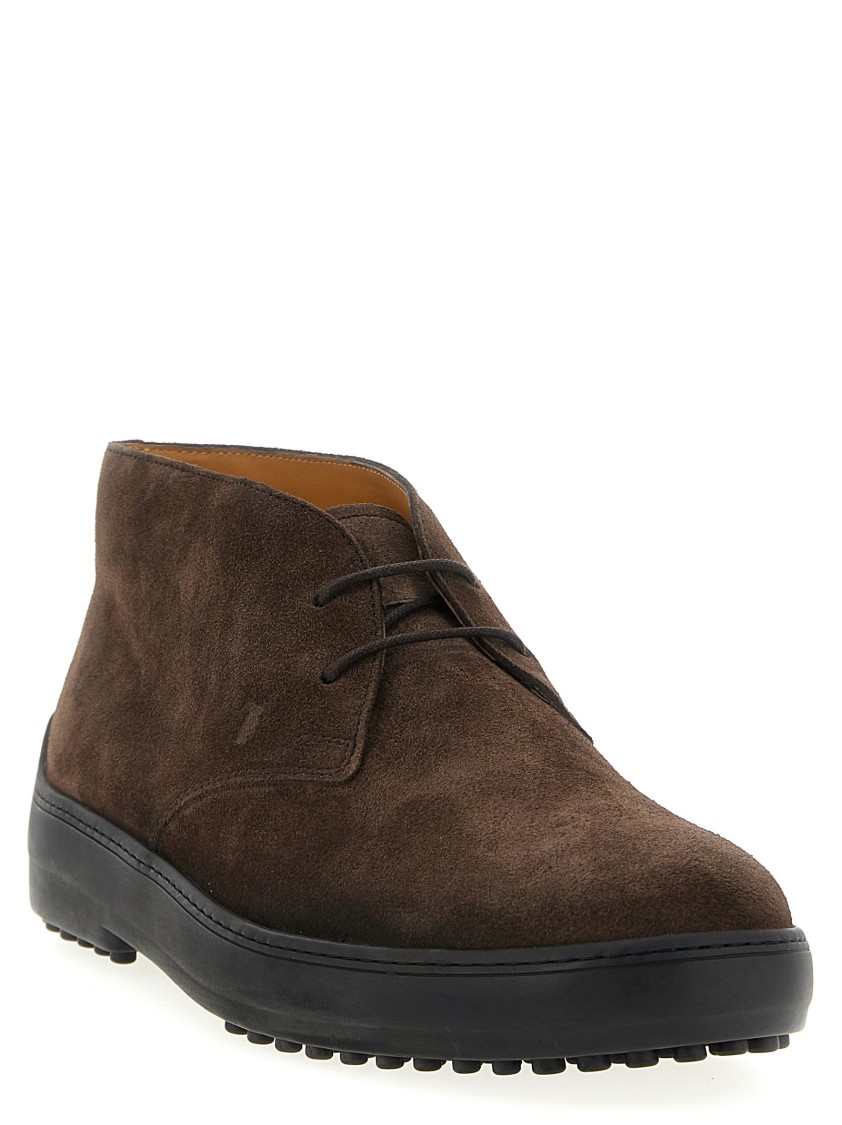 Tod's 'winter' Ankle Boots In Black