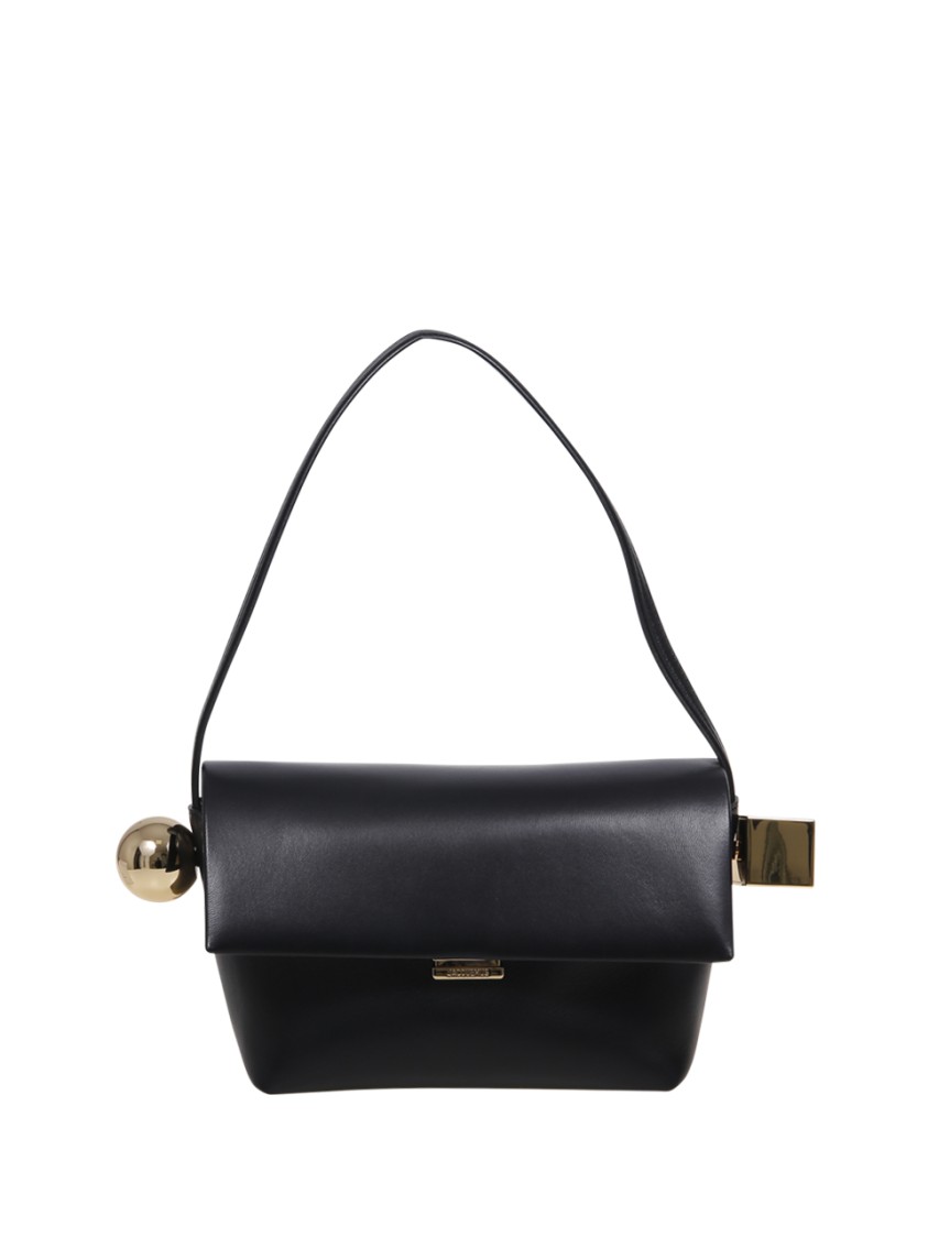 Jacquemus Le Rond Carre Bag In Black