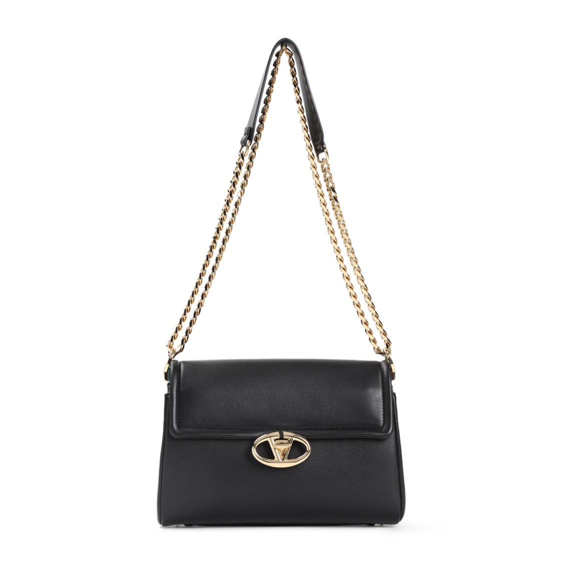 Valentino Medium Shoulder Bag In Black
