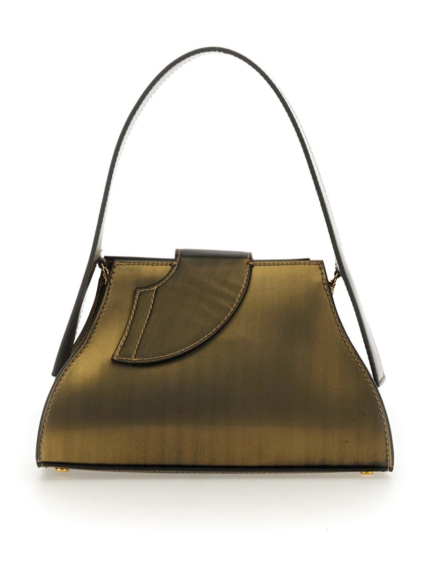 Gcds Small Comma Holographic Bag In Green