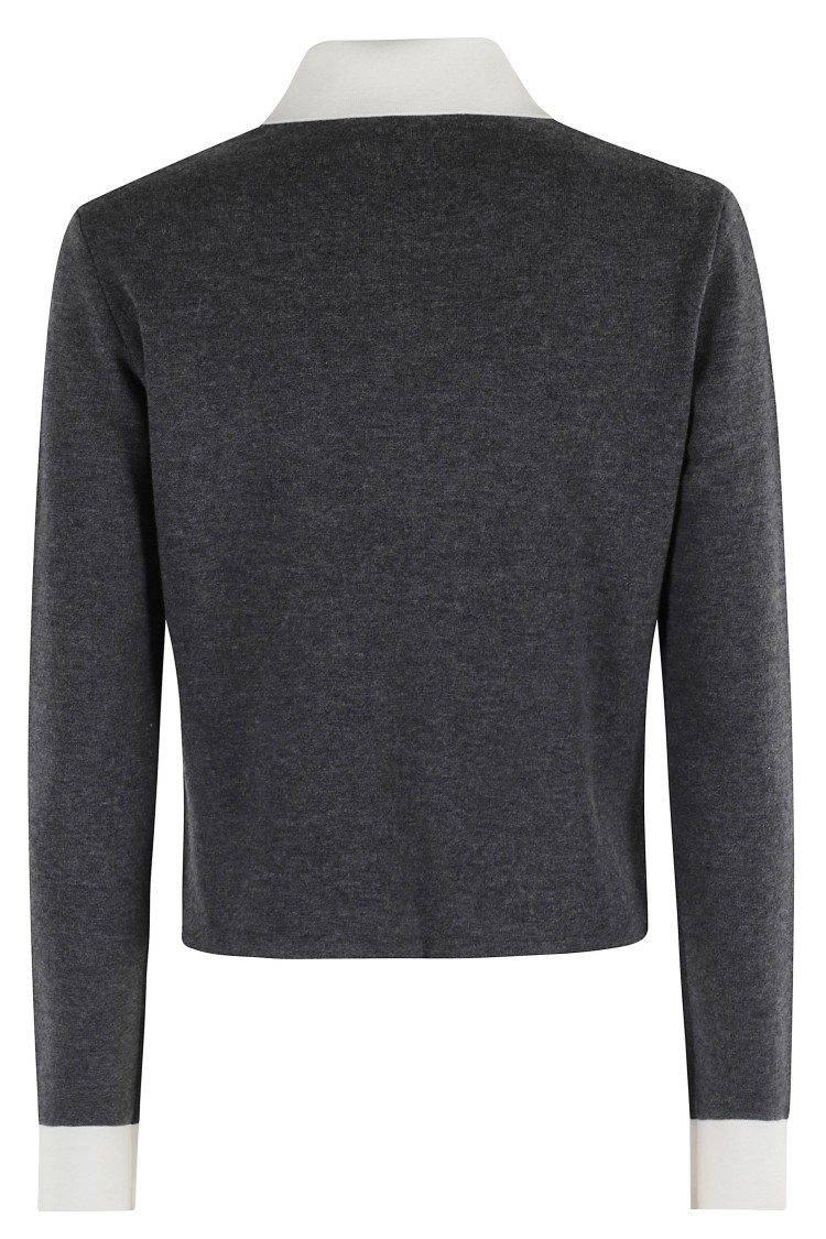 Self-portrait Self Portrait Women Wool Blend Cardigan With Contrasting Collar