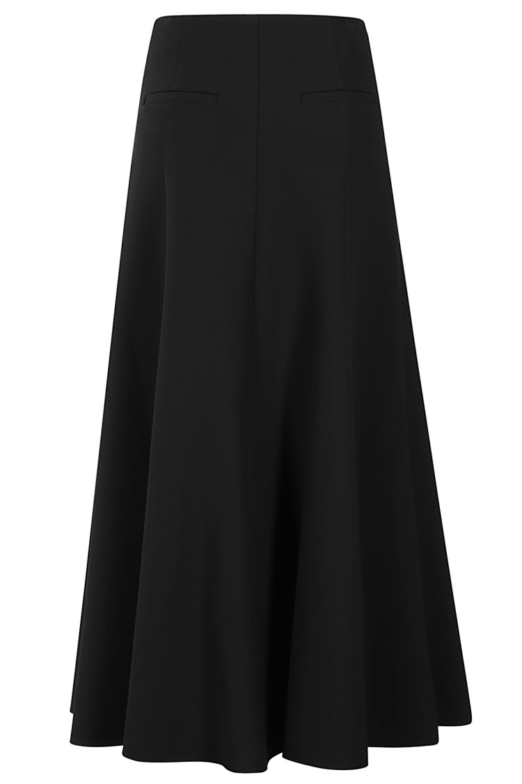 Simkhai Dottie Aline Midi Skirt In Black