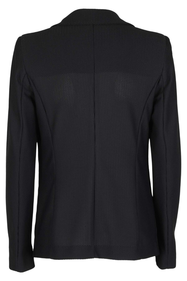 SEVENTY SEVENTY FITTED TECHNICAL MESH BLAZER WITH CLASSIC LAPEL