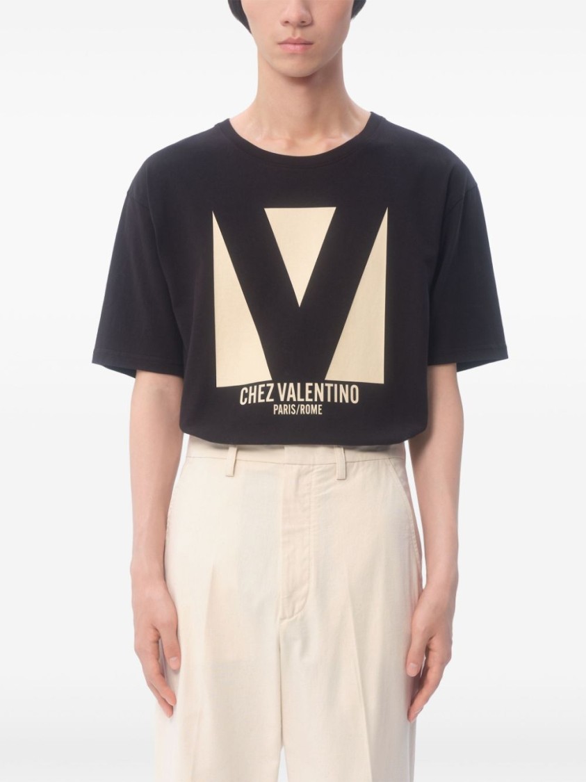 Valentino Crew Neck Short Sleeves T-shirts