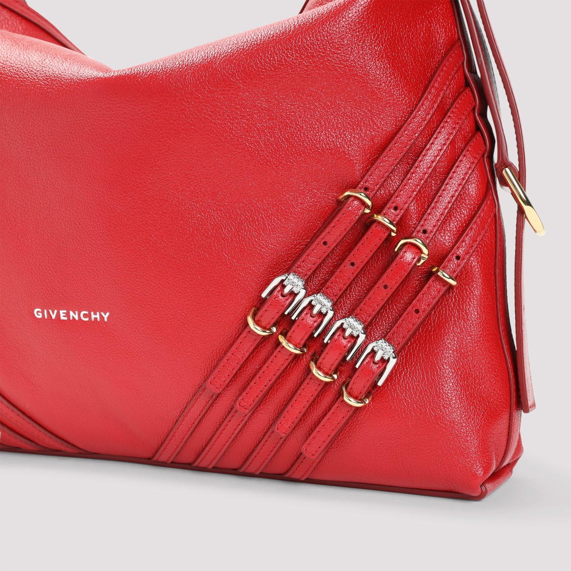 Givenchy Voyou Media Shoulder Bag In Red