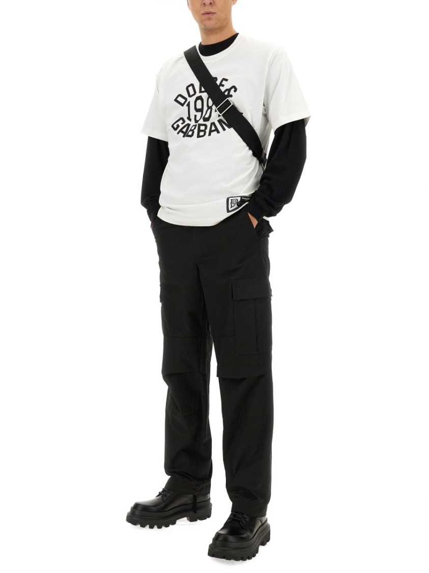 Dolce & Gabbana Cargo Pants Size 50 For Men In Black
