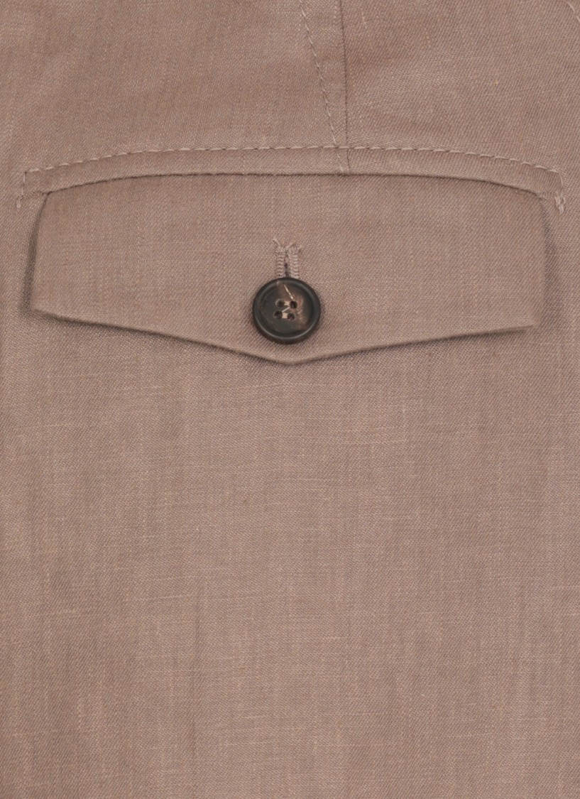 Brunello Cucinelli Straight Casual Pants In Brown