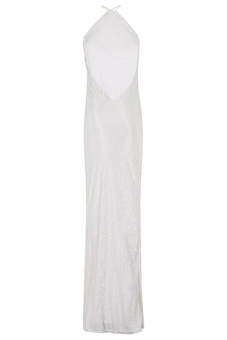 Amen Embroidered Georgette Dress