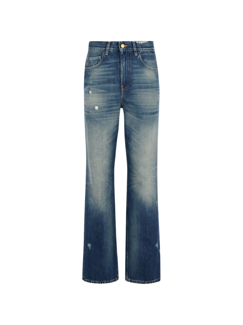 Shop Golden Goose Norma Light Blue Denim Jeans