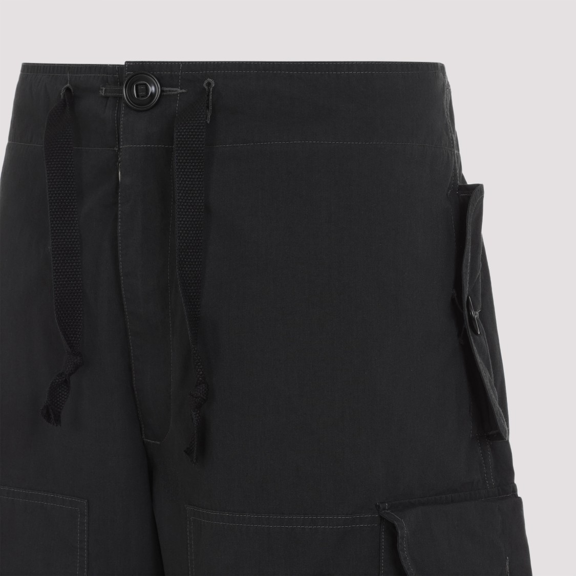 Shop Maison Margiela Relaxed-fit Black Cargo Pants