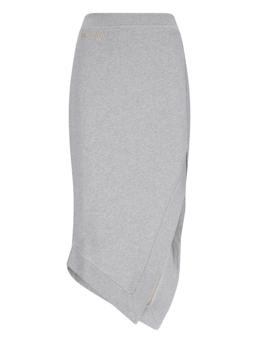 Shop Attico The Midi Skirt – Grey