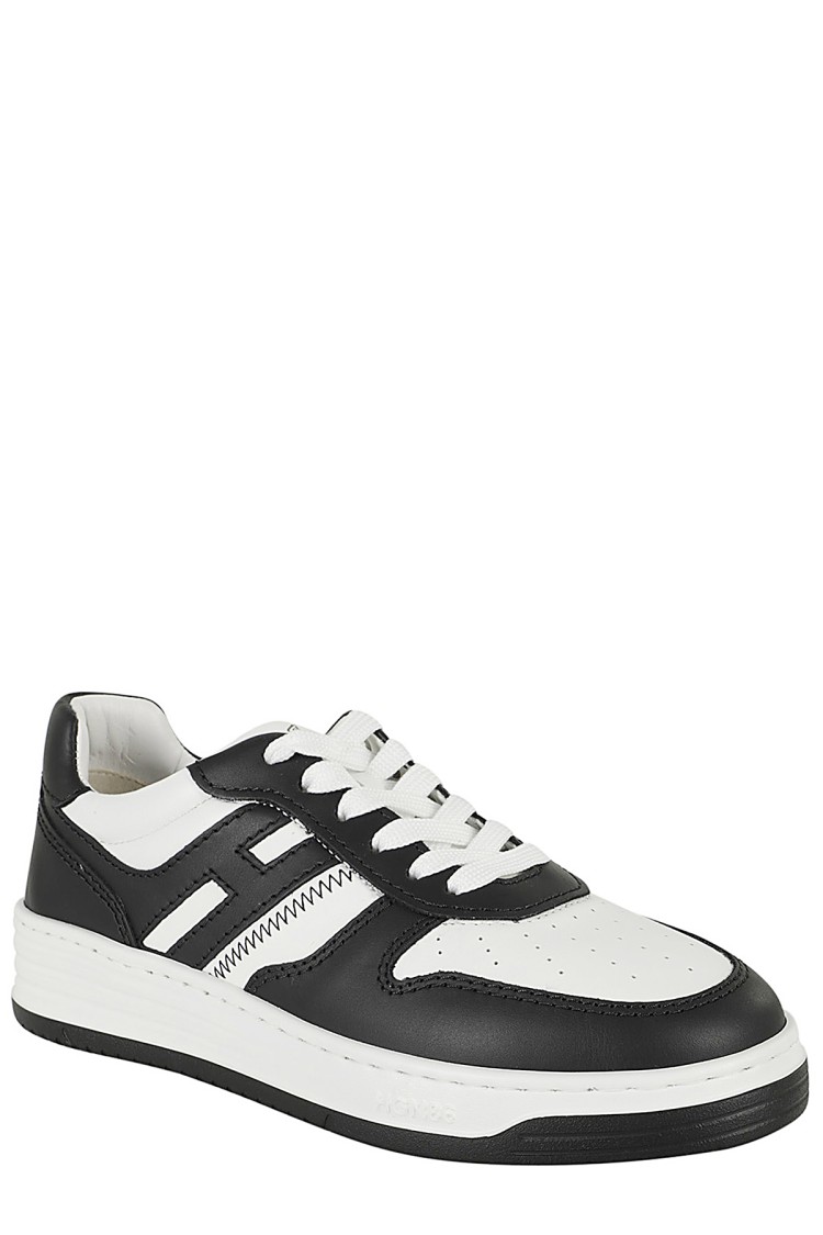 Hogan H630 Sneakers With Rubber Sole And Perforated Detailing In Multicolor