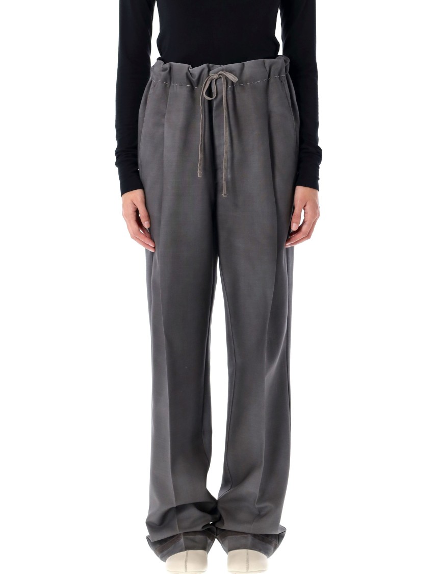 Maison Margiela Wool Mohair Trousers In Grey