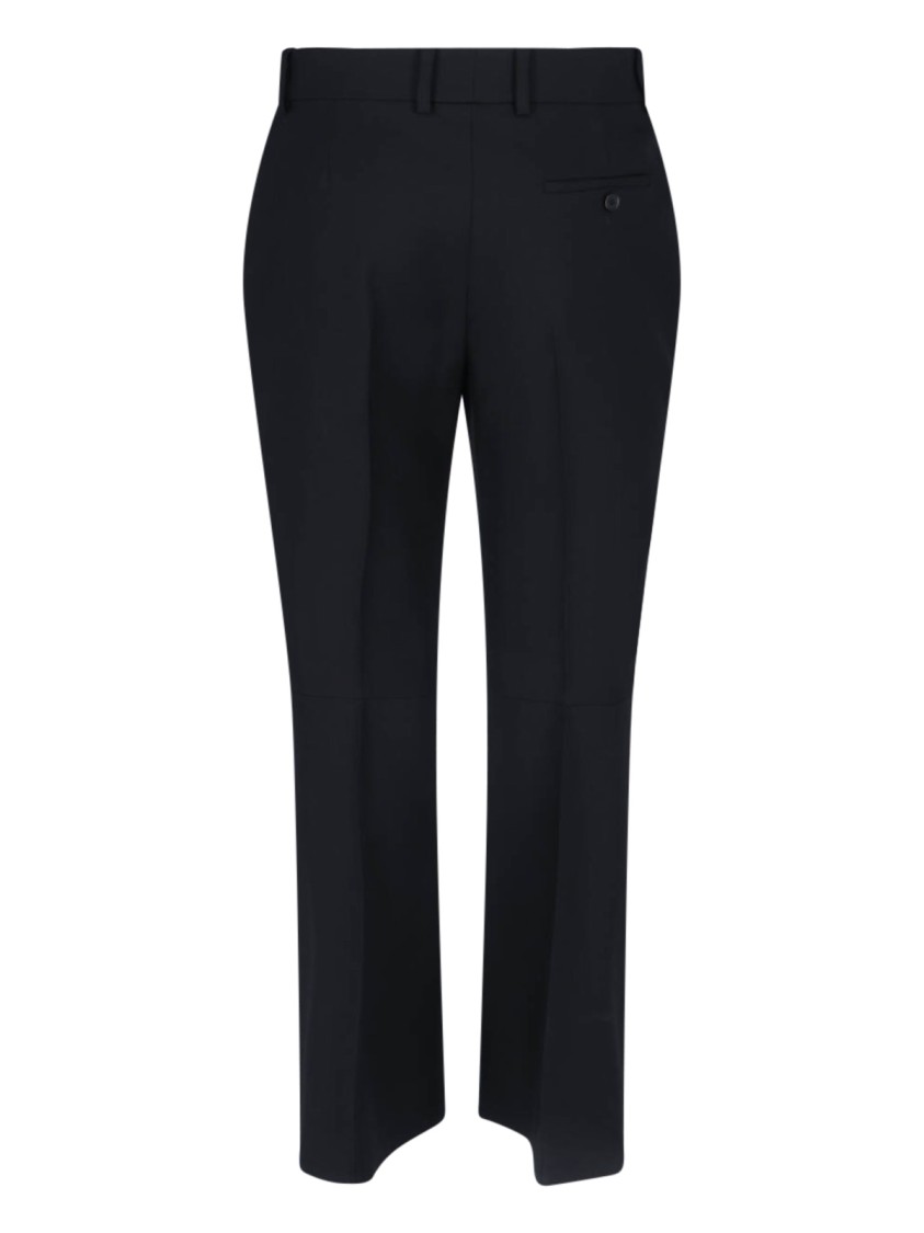 パンツ Alexander Mcqueen High-Waisted Black Wool Palazzo Pants Alexander Mcqueen High-Waisted Black Wool Palazzo Pants